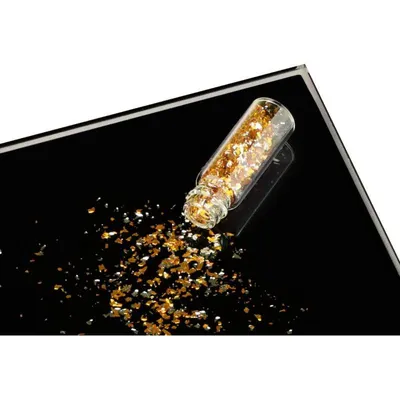 Jedlé stříbro Cake Masters v stříbrnooranžovém odstínu na zdobení cukrářských výrobků, 0,25 g