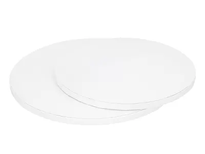 Klasická bílá dortová podložka Cake Masters o průměru 25 cm a tloušťce 12 mm pro podložení dortů