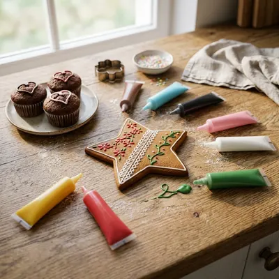 Sada osmi barevných čokoládových per Choco Writer od značky Cake Masters pro psaní a zdobení dortů a dezertů
