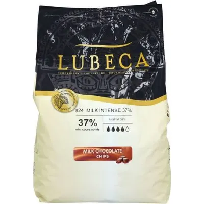 Mléčná čokoláda Lubeca s 35% kakaa z Pobřeží slonoviny v balení 1 kg na cukrářské tvoření a polevy