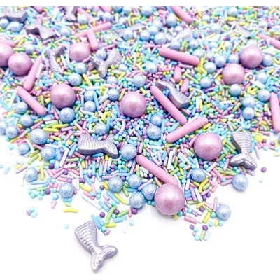 Zdobení Happy Sprinkles sladká mořská panna v balení 90 g pro cukrářské dekorování dortů a dezertů