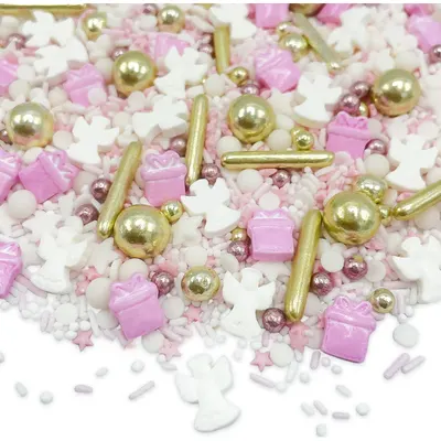 Zdobení Dreamy angel od značky Happy Sprinkles na cukrářské dekorace dortů a cupcakes, balení 90 g