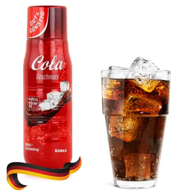 Německý Cola sirup EDEKA pro přípravu sodovky ve výrobníku sody