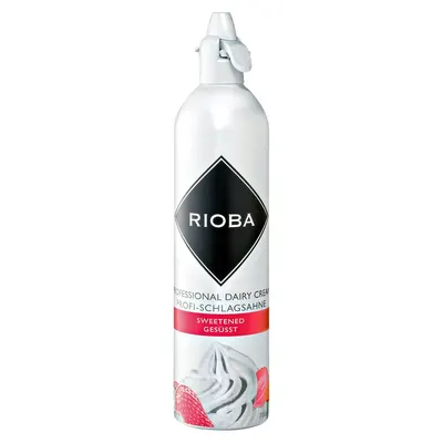 Šlehačka ve spreji RIOBA slazená, 700 ml, nadýchaná smetana na dezerty a kávu