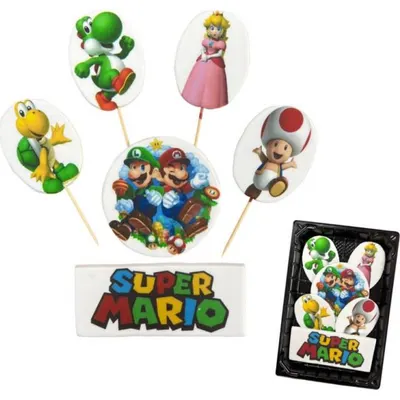 Cukrová figurka zápich Super Mario na dort