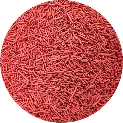 Červené cukrové tyčinky na zdobení cukrářských výrobků, balení 80 g od značky I love Cakes