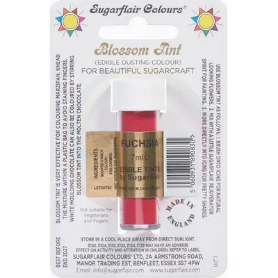 Jedlá prachová barva fuchsia Sugarflair 7 ml