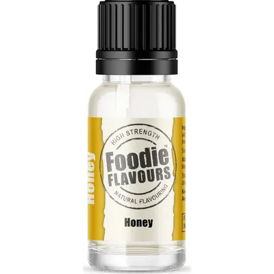 Přírodní koncentrované aroma s medovou příchutí Foodie Flavours v objemu 15 ml k ochucení krémů, těst a polev