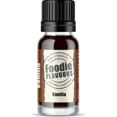 Přírodní koncentrované vanilkové aroma Foodie Flavours v objemu 15 ml do těsta, krémů a pudinků