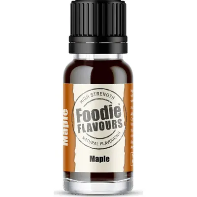 Přírodní koncentrované aroma s příchutí javorového sirupu Foodie Flavours v lahvičce 15 ml na pečení a dezerty