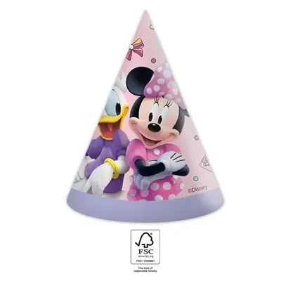 Papírové párty čepičky Minnie a Daisy 6 ks
