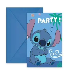Pozvánka na párty Stitch, 6 ks