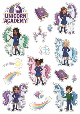 Jedlý papír JEDNOROŽČÍ AKADEMIE - UNICORN ACADEMY