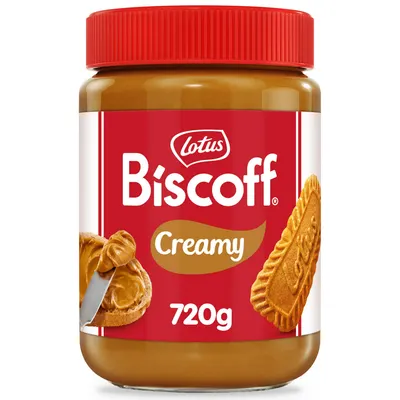 Lotus Biscoff pomazánka ze sušenek Creamy v kelímku 720 g s karamelovou chutí na pečení a roztírání