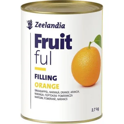 Pomerančová ovocná náplň Zeelandia Fruitful o hmotnosti 2,7 kg pro cukrářské výrobky a pečení