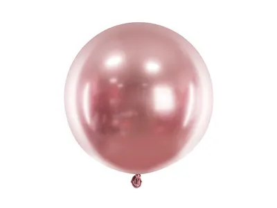 Chromový růžový latexový balónek o průměru 60 cm od značky PartyDeco k dekoraci oslav