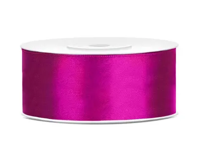 Fuchsiová stuha PartyDeco šířky 25 mm a délky 25 metrů na zdobení dortů a balení dárků