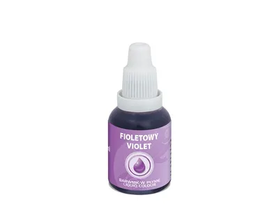 Tekutá airbrush barva Food Colours ve fialovém odstínu Violet na zdobení cukrářských výrobků, objem 20 ml
