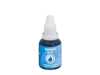 Tekutá airbrush barva Food Colours v modrém odstínu, 20 ml, určená k stínování a zdobení dortů