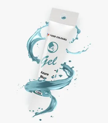 Gelová barva Food Colours v tubě, odstín Azure Blue, 30 g, na probarvení krémů a marcipánu