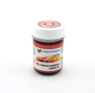 Gelová barva karmínově červená (Carmine Red) 35 g