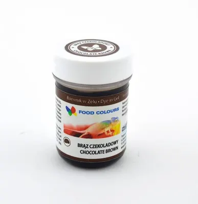 Gelová barva čokoládově hnědá (Chocolate Brown) 35 g