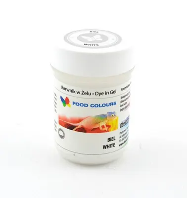Gelová barva bílá (White) 35 g