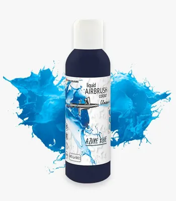 Tekutá airbrush barva Food Colours v azurově modrém odstínu pro barvení dortů a cukrářských výrobků