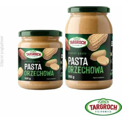 Arašídové máslo Targroch v balení 500 g s plnou chutí pražených arašídů vhodné do sladkých i slaných receptů