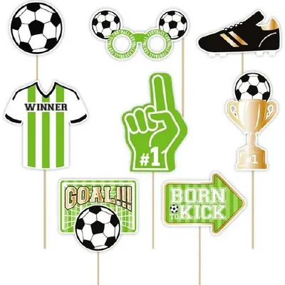 Rekvizity na focení fotbal, sada 9 ks