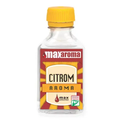 Citronové aroma do potravin MaxAroma v lahvičce o objemu 30 ml pro pečení a dezerty