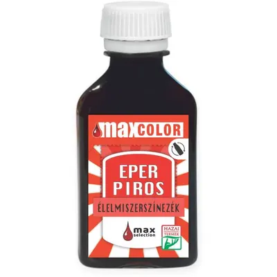Tekutá potravinářská barva v jahodově červeném odstínu v objemu 30 ml pro obarvení dortových těst, krémů a polev