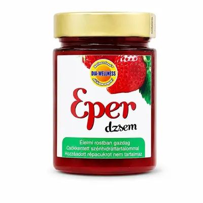Jahodový džem s 46% podílem ovoce v 380g balení vhodný do dortů, rolád a koláčů