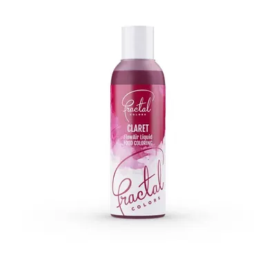 Tekutá airbrush barva Fractal v odstínu Claret na zdobení dortů a cukrářských výrobků, objem 100 ml