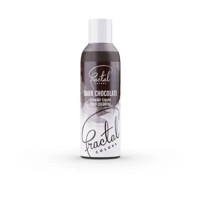 Tekutá airbrush barva Fractal v odstínu Dark Chocolate pro dorty a cukrářské výrobky