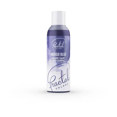 Tekutá airbrush barva Fractal v odstínu Indigo Blue pro zdobení dortů a dezertů, objem 100 ml