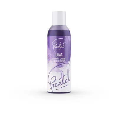 Tekutá airbrush barva Fractal v odstínu Lilac pro jemné obarvení dortů a cukrářských výrobků