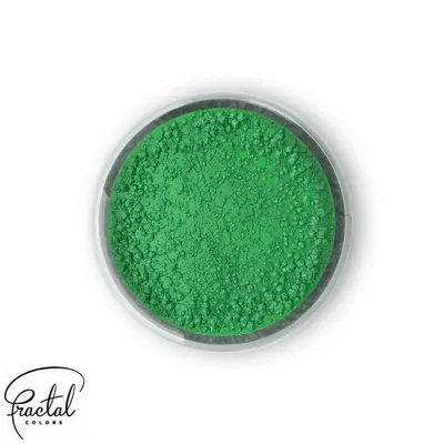 Jedlá prachová barva Fractal v odstínu Ivy Green pro tónování polev, krémů a dortů