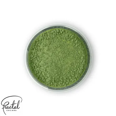 Jedlá prachová barva Fractal v odstínu Moss Green pro obarvení dortů, krémů a polev