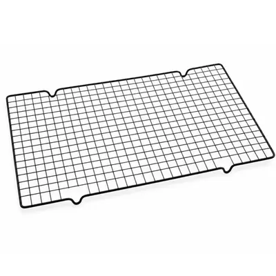 Kovová mřížka na chladnutí a okapávání polev o rozměru 40 x 25,5 cm pro cukrářské výrobky