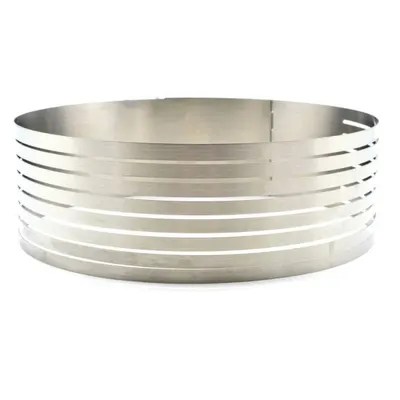 Nastavitelný nerezový ráfek Perfect Home na prokrajování dortových korpusů o průměru 24 až 29 cm