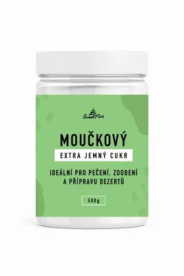Extra jemný moučkový cukr SweetArt v balení 500 g pro pečení, krémy a přípravu polev