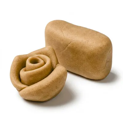 Béžový barvený marcipán SweetArt s 30% mandlí, 150 g, vhodný k modelování figurek a potahování dortů