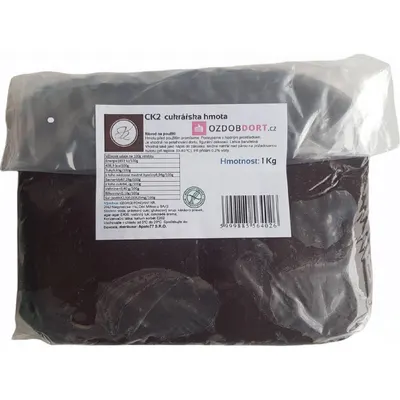 Čokoládová potahovací hmota K2 na dorty značky Új-Stefánia v balení 1 kg