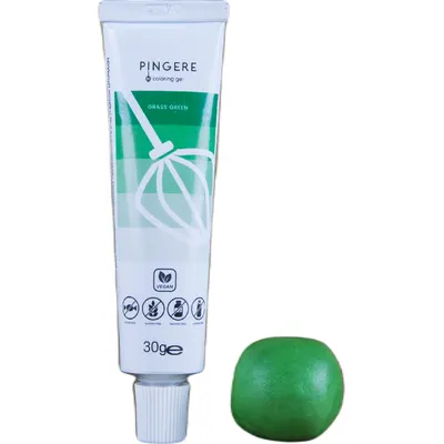 Gelová barva zelené barvy na dorty, extra barvicí, 30 g, pro obarvení fondánu a krémů