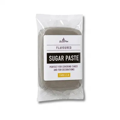 Šedý vanilkový fondán SweetArt na potahování dortů v balení 250 g