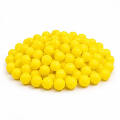 Žluté cukrové perly SweetArt o velikosti 7 mm na zdobení dortů a cukrovinek, balení 80 g