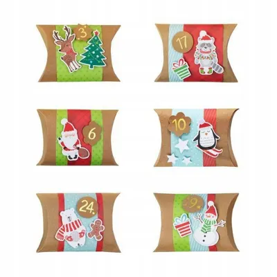 Vánoční adventní kalendář DIY v krabičkách od značky Party Pal k vlastnímu zdobení a naplnění