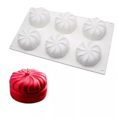 Silikonová forma na pečení a mražené dezerty na pusinky o průměru 6,5 cm