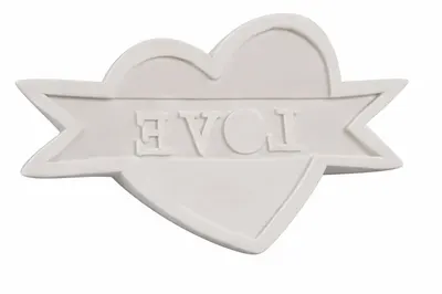 Silikonová forma na fondán Srdce LOVE, 10 x 6,5 cm